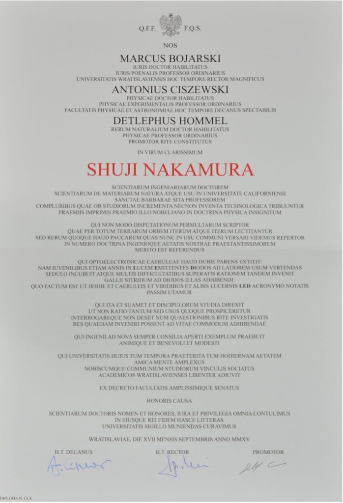 Shūji Nakamura - dokument