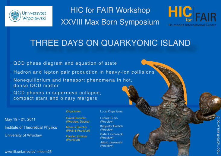 Plakat Konferencji Three Days on Quarkyonic Island