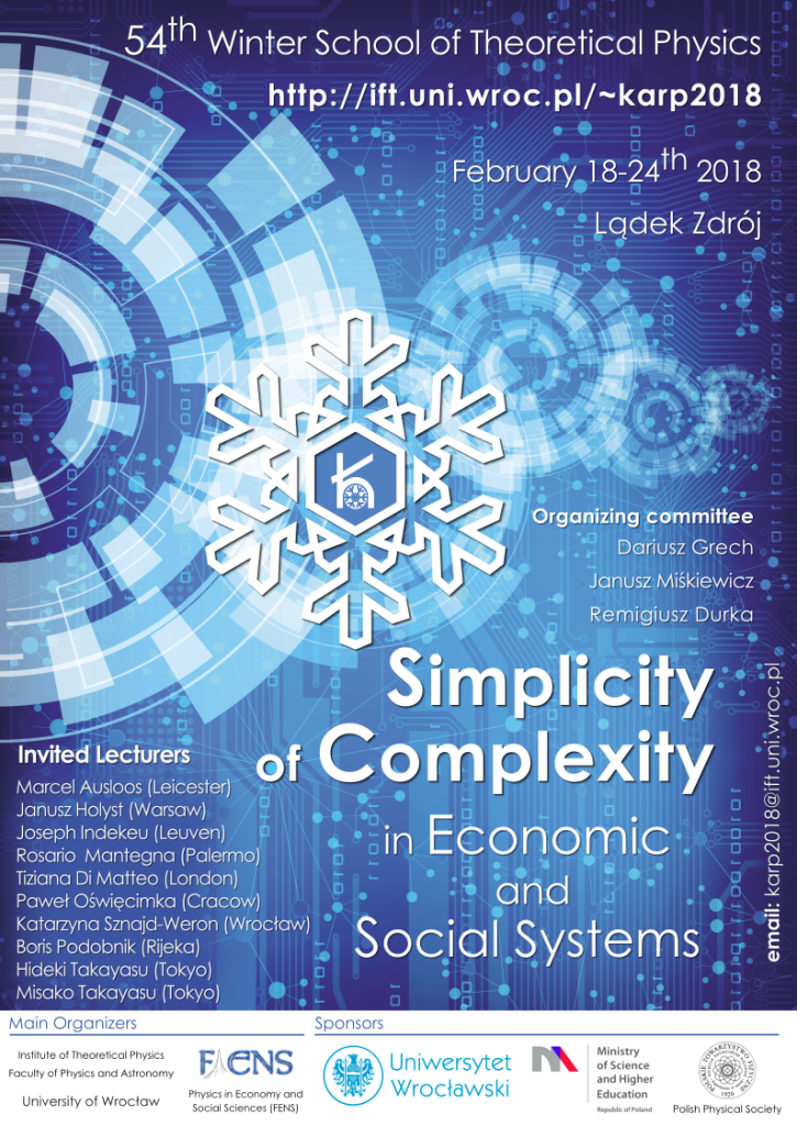 Plakat Konferencji Simplicity of Complexity in Economic and Social Systems
