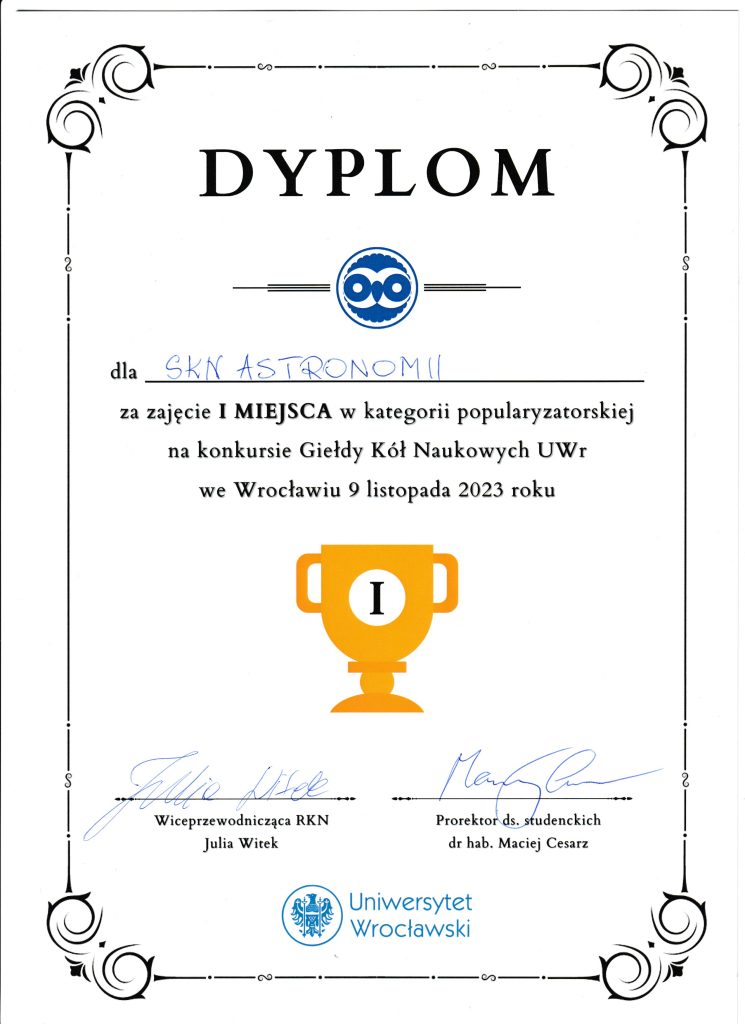 Koło Naukowe Studentów Astronomii KNSA